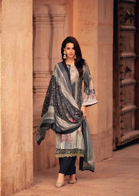 Mumtaz Jashn E Riwaaz Pashmina Viscose Printed Cotton Dress material 
